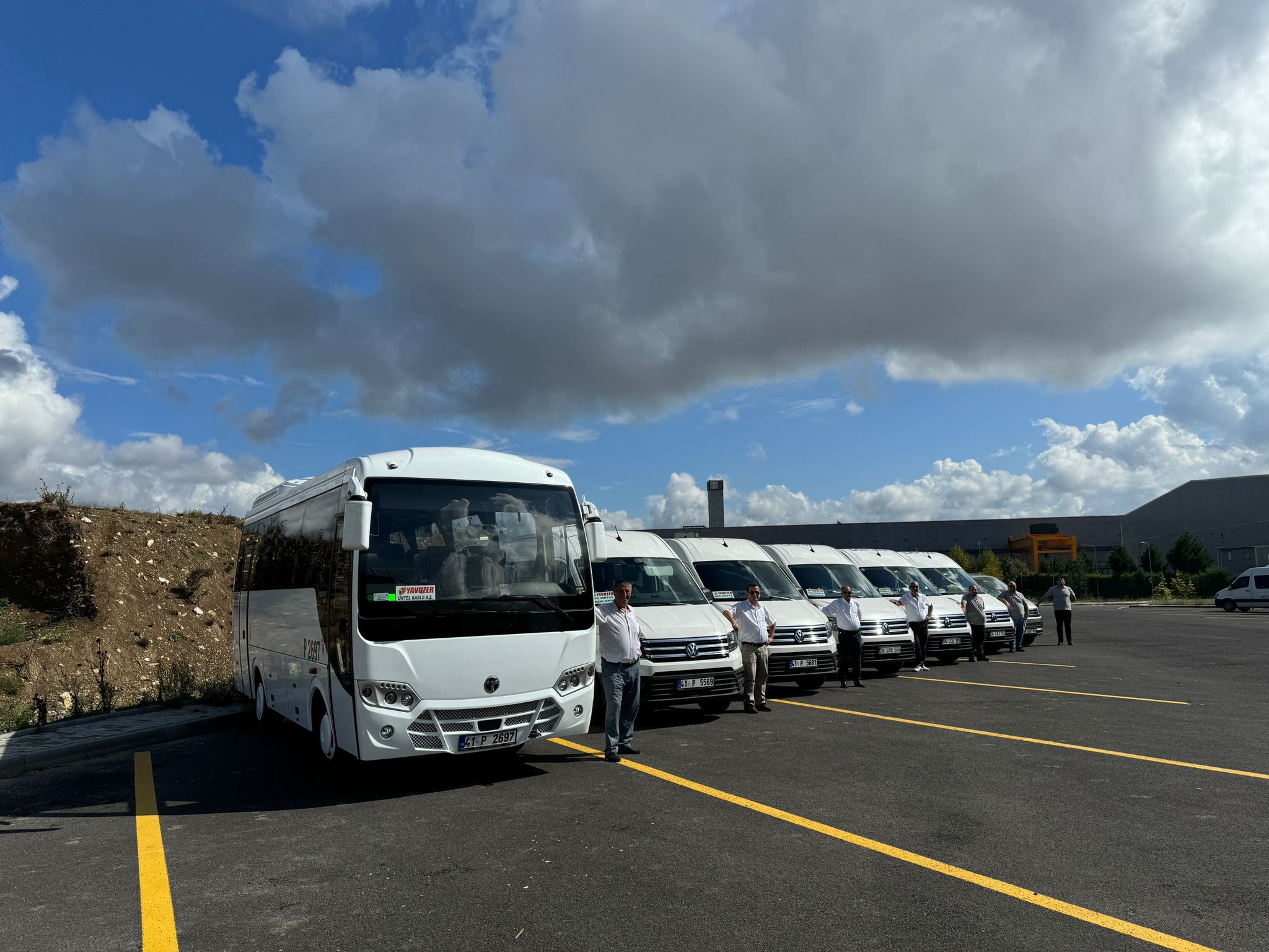Yavuzer Turizm bakım atölyesinde servis edilen otobüs
